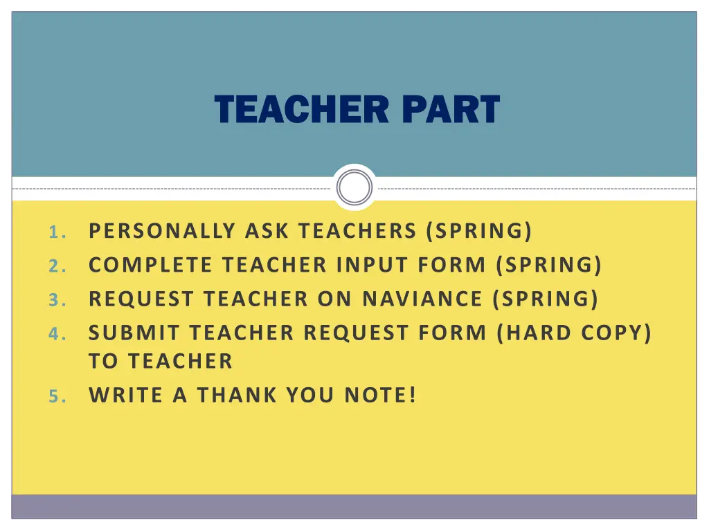 teacher part