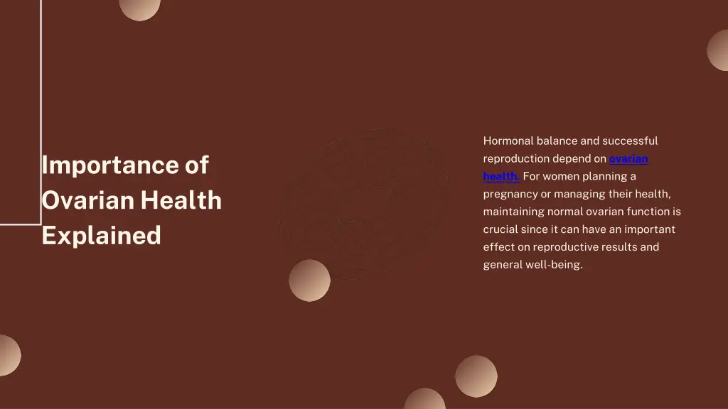 hormonal balance and successful reproduction