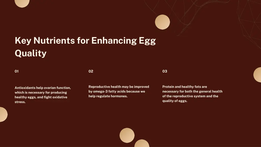 key nutrients for enhancing egg quality