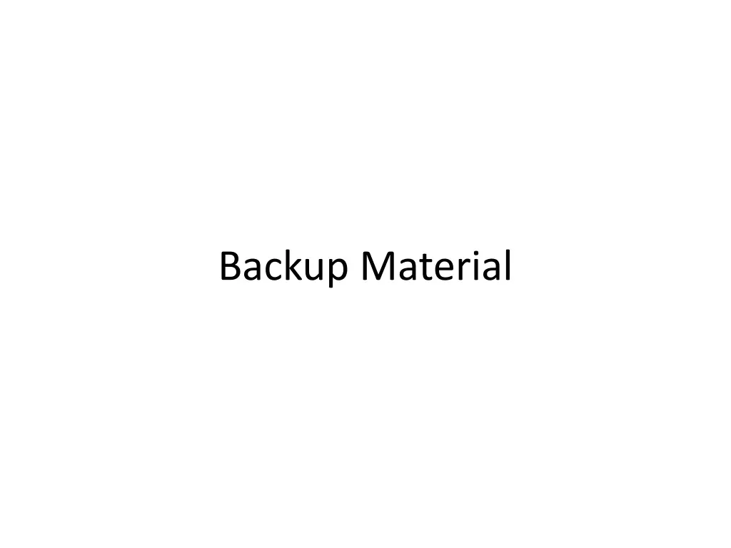 backup material