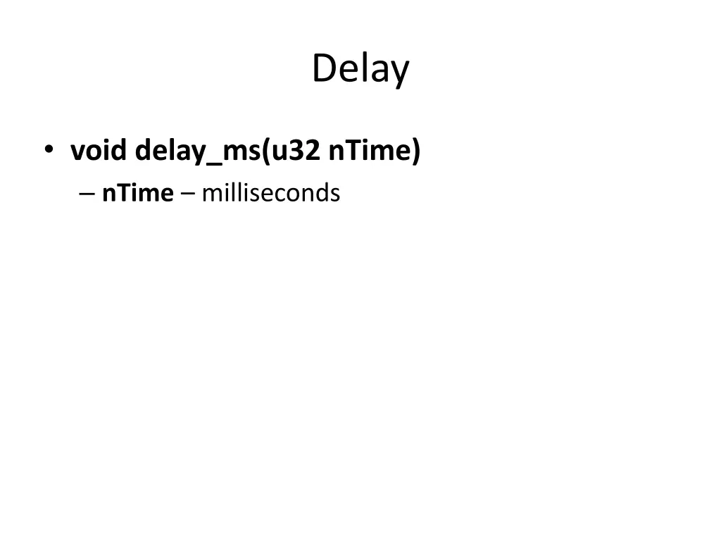 delay