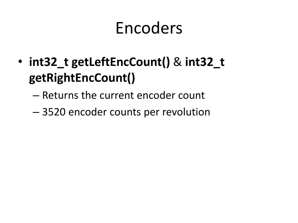 encoders