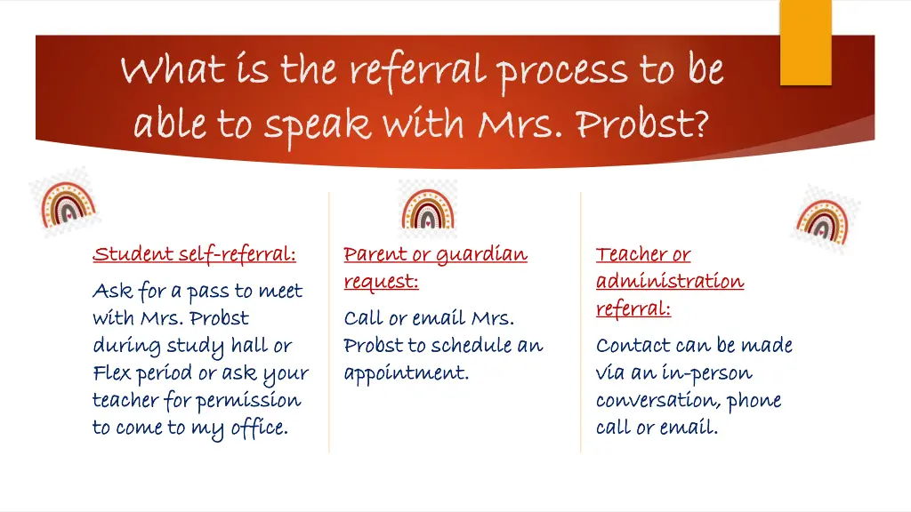 what is the referral process to be what
