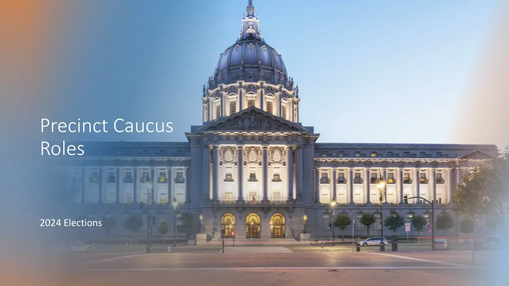 precinct caucus roles