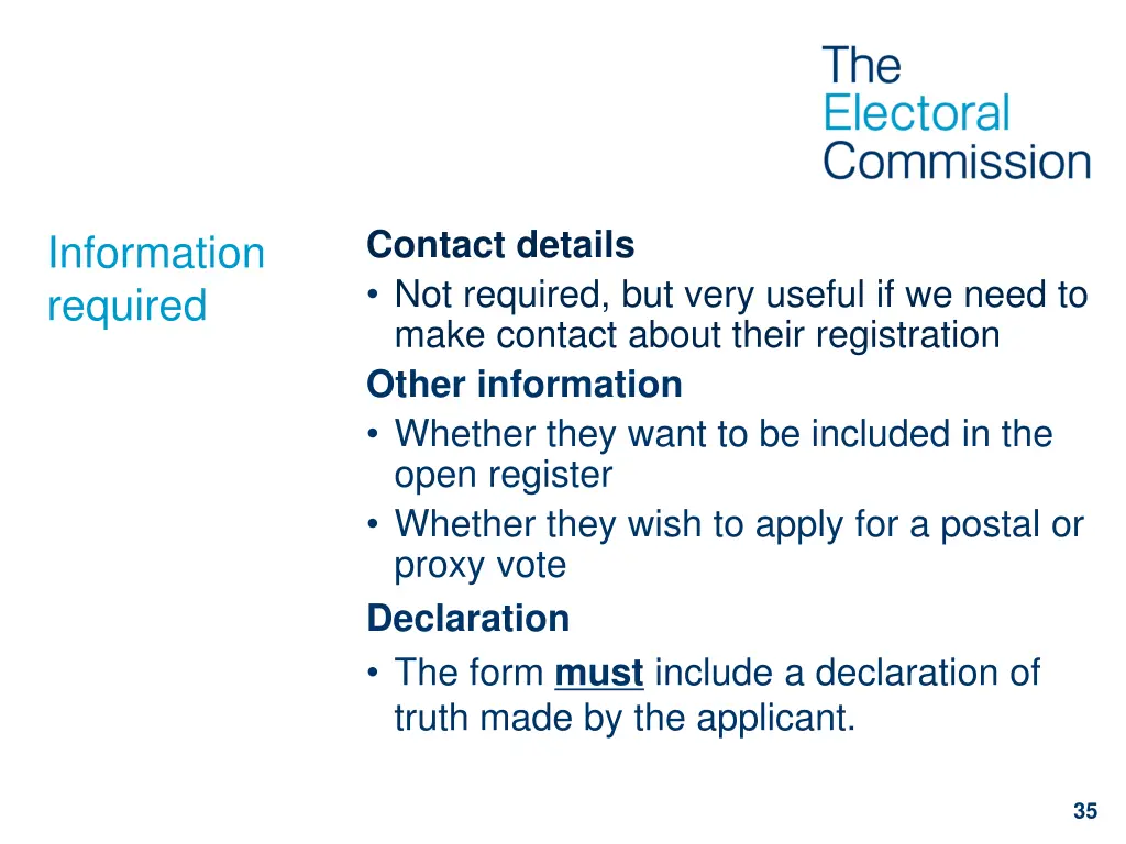contact details not required but very useful