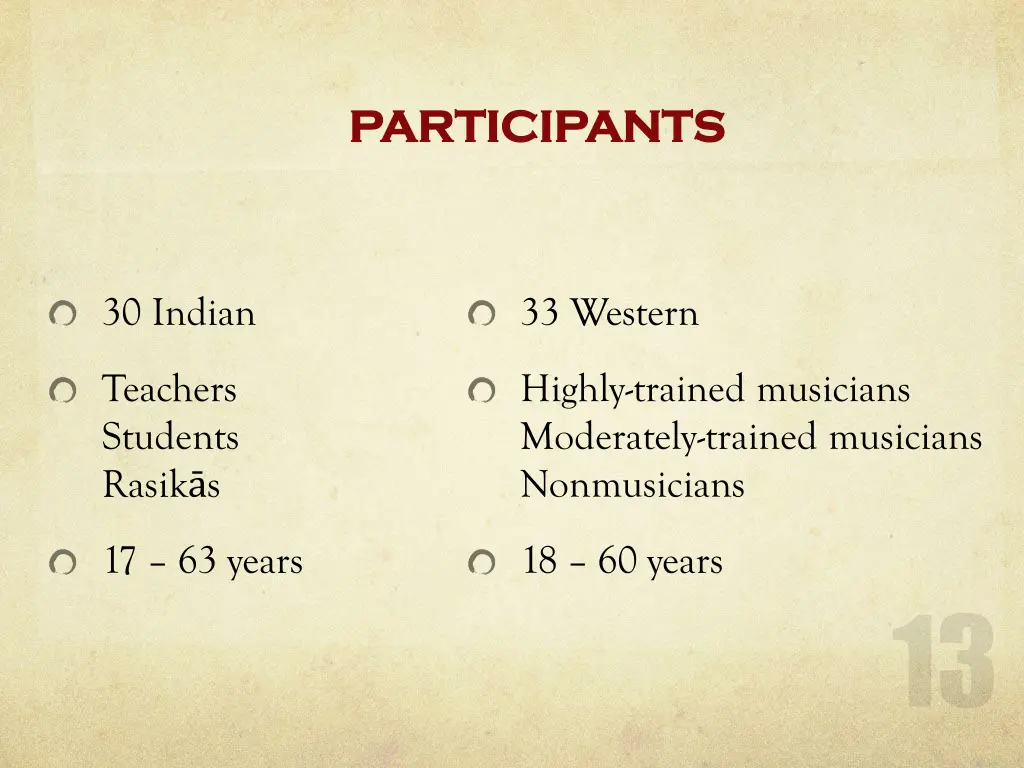 participants participants
