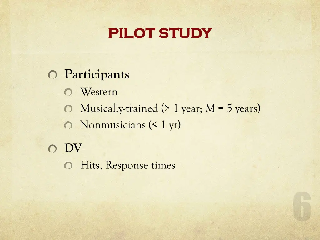 pilot study pilot study 2