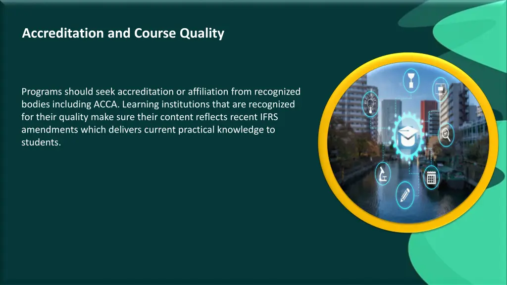 accreditation and course quality