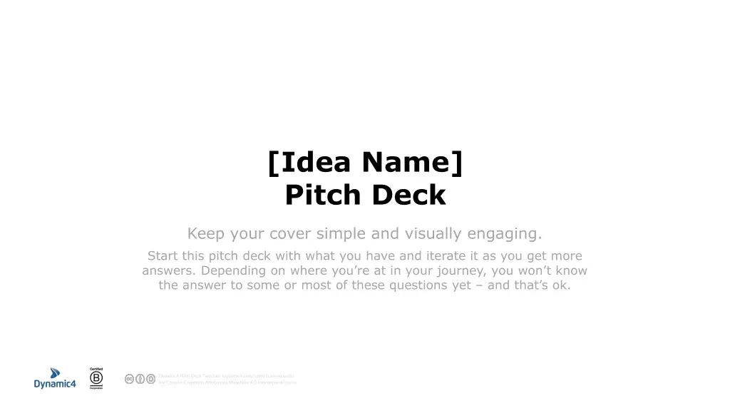 idea name pitch deck