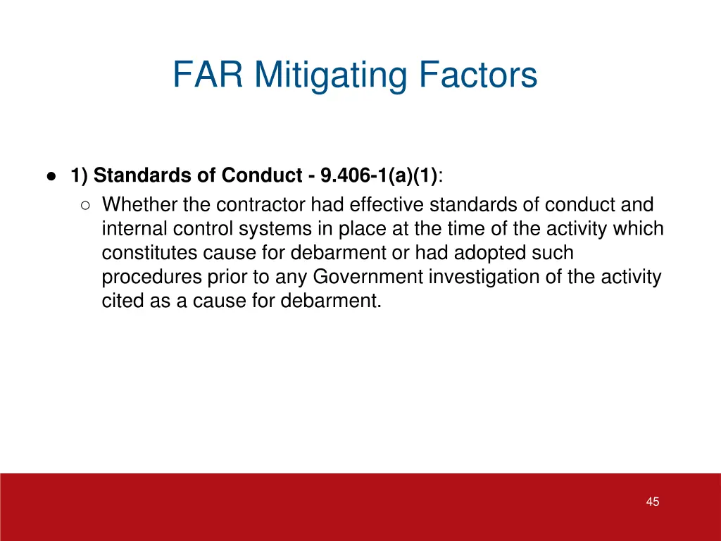 far mitigating factors 1