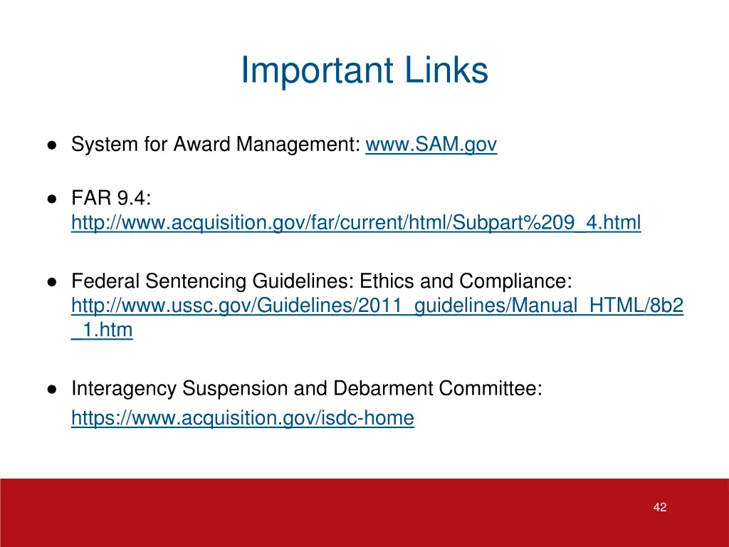 important links