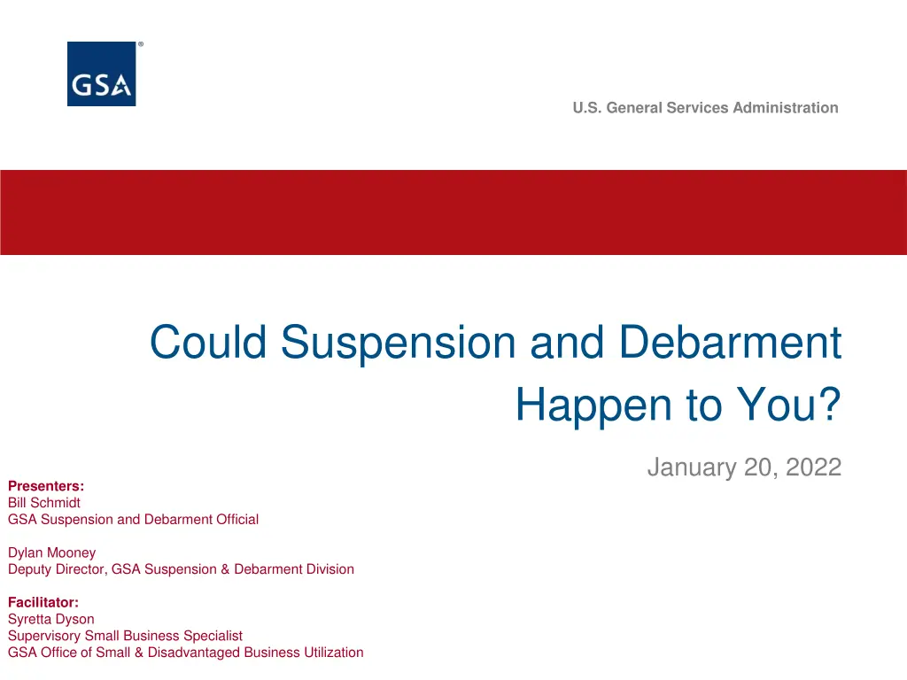 u s general services administration