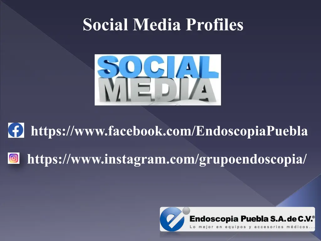 social media profiles
