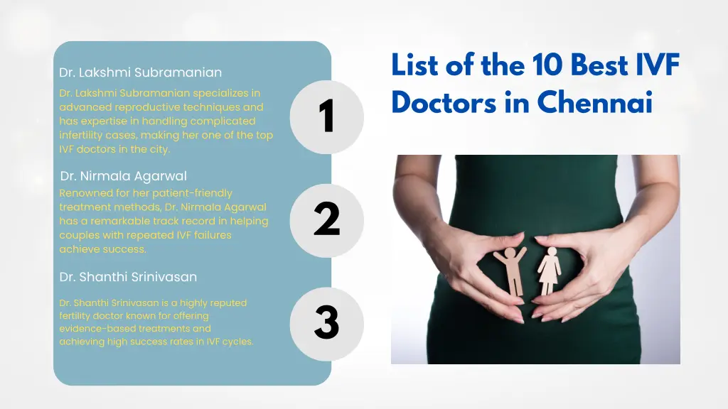 list of the 10 best ivf doctors in chennai 1