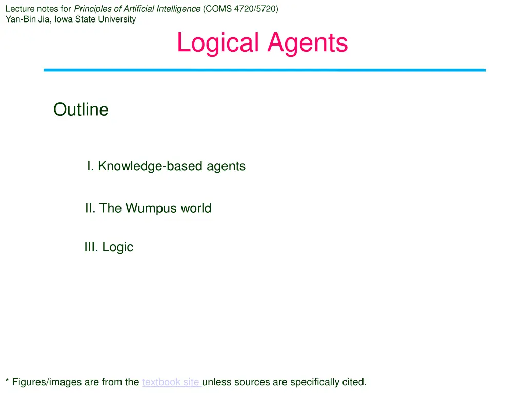 lecture notes for principles of artificial