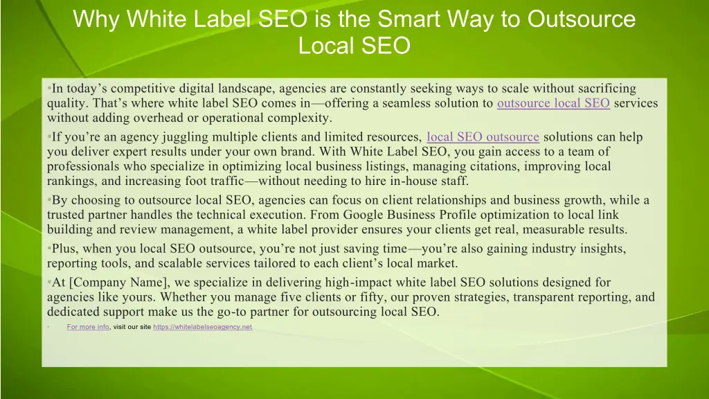 why white label seo is the smart way to outsource