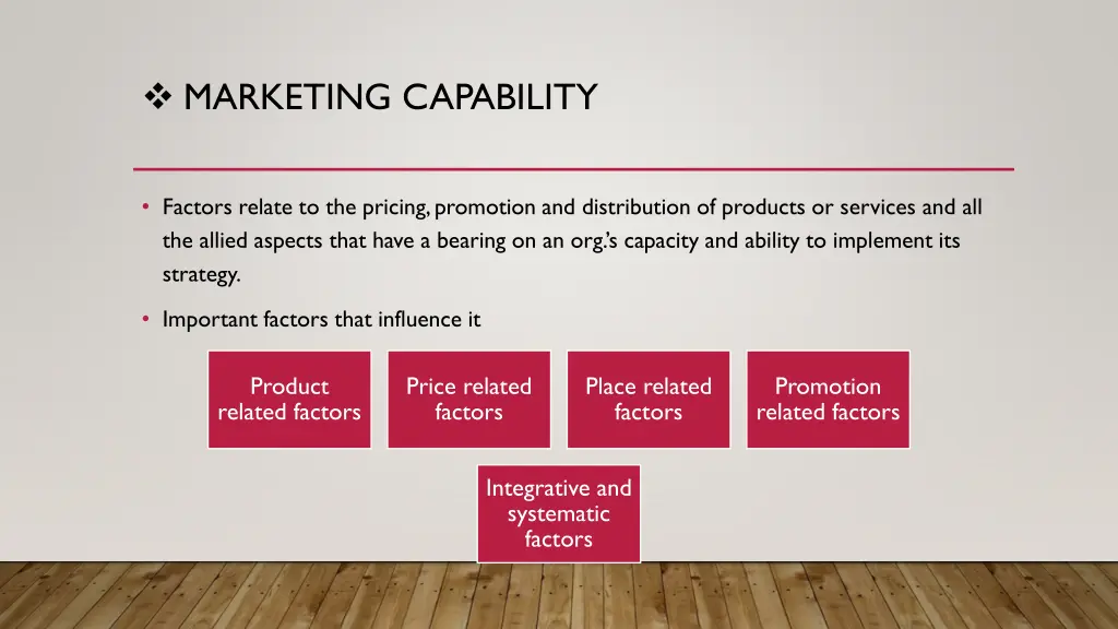 marketing capability