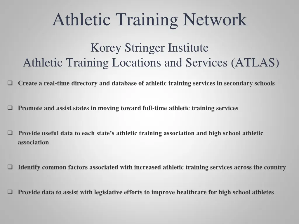 athletic training network