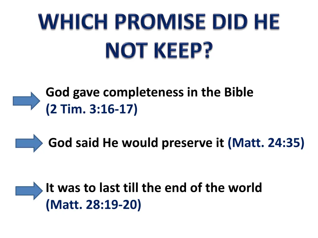 god gave completeness in the bible 2 tim 3 16 17