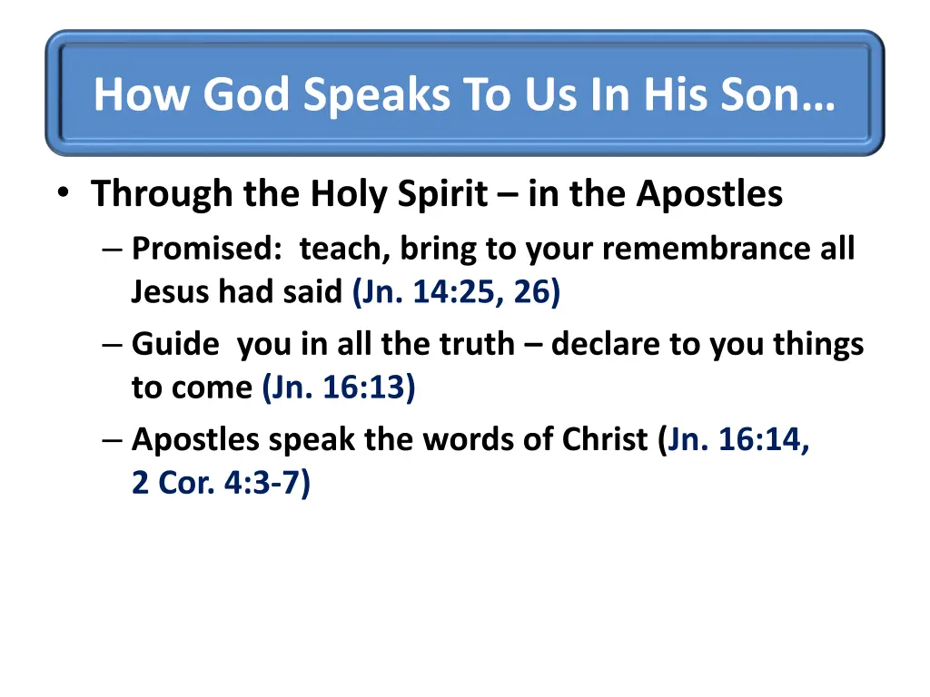 how god speaks to us in his son 2