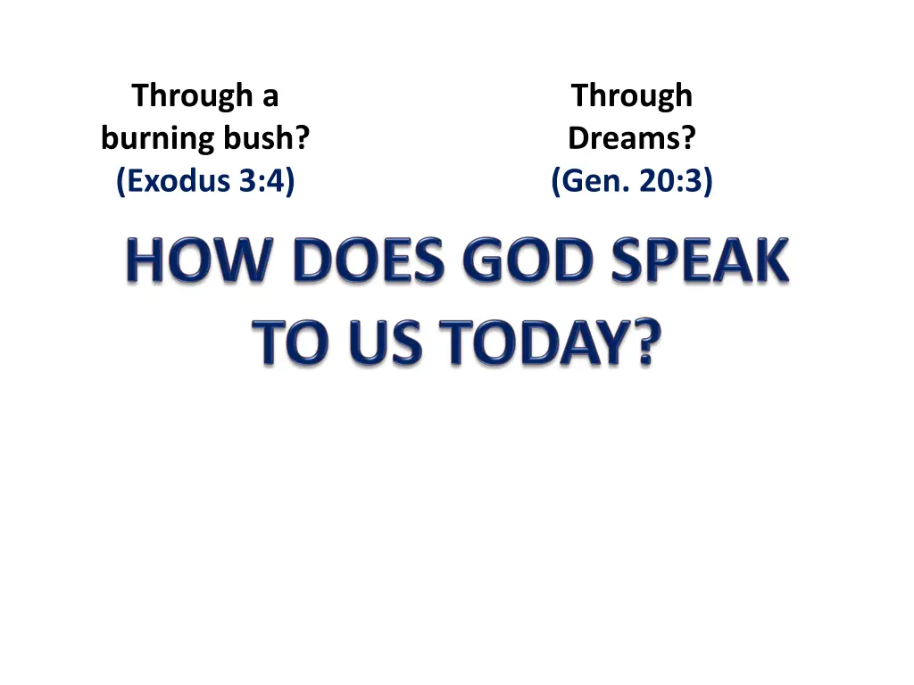 through a burning bush exodus 3 4 1