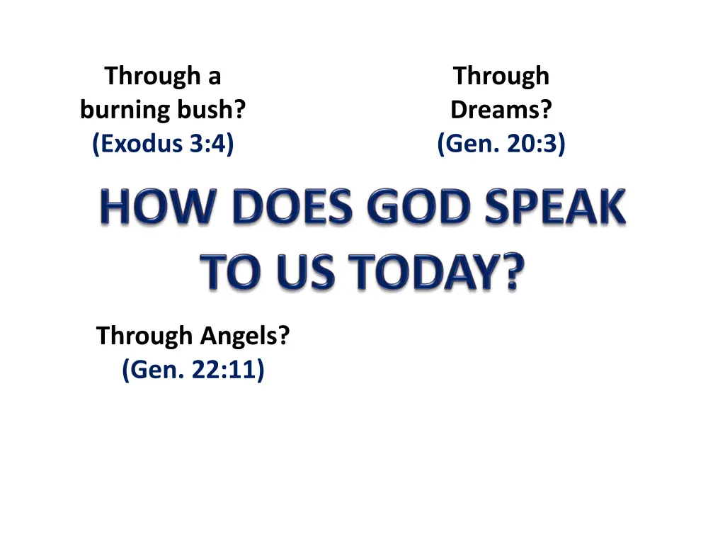 through a burning bush exodus 3 4 2