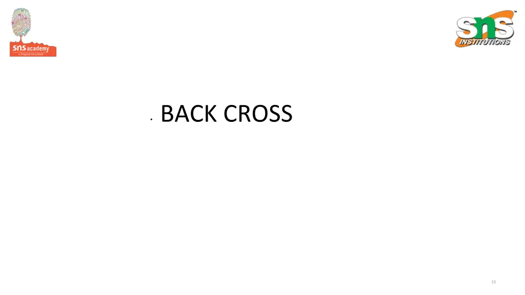 back cross