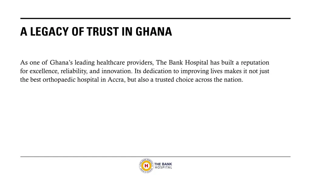 a legacy of trust in ghana