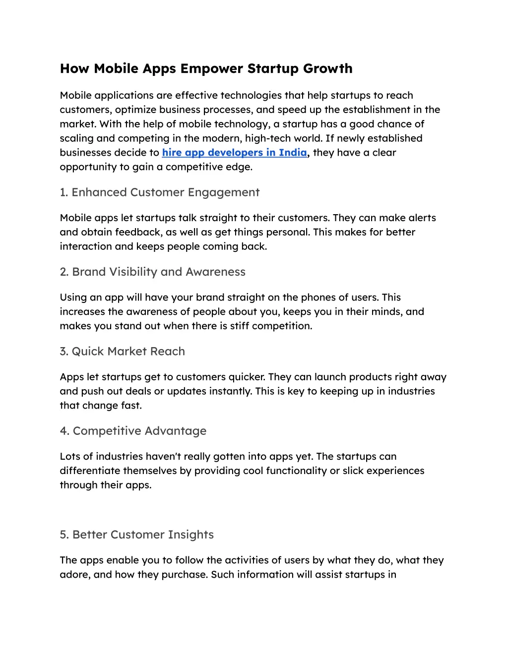 how mobile apps empower startup growth