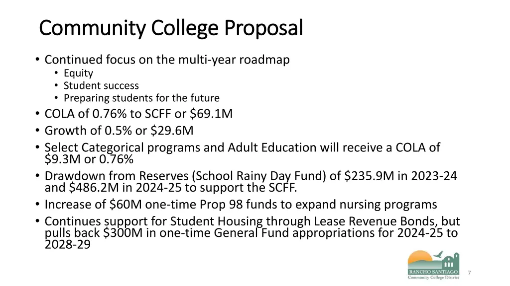 community college proposal community college