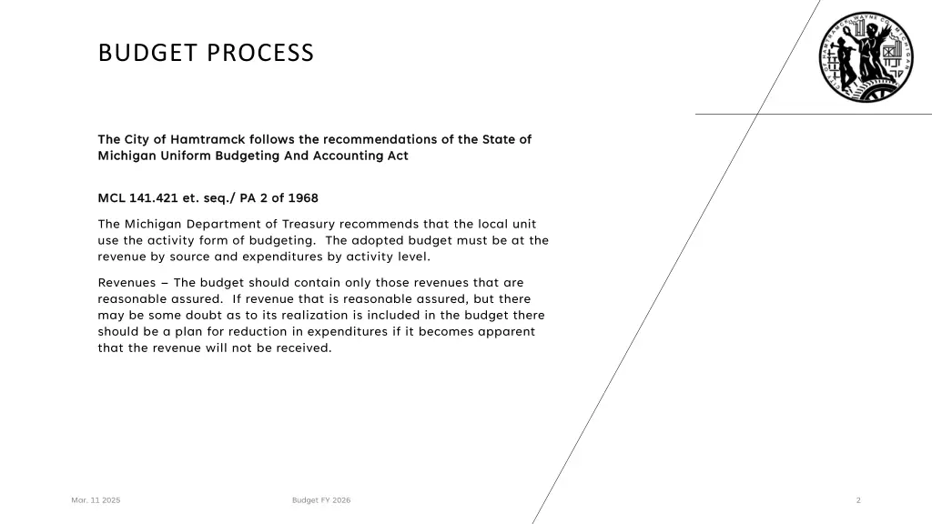 budget process