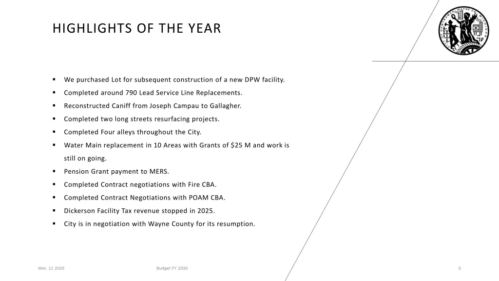 highlights of the year