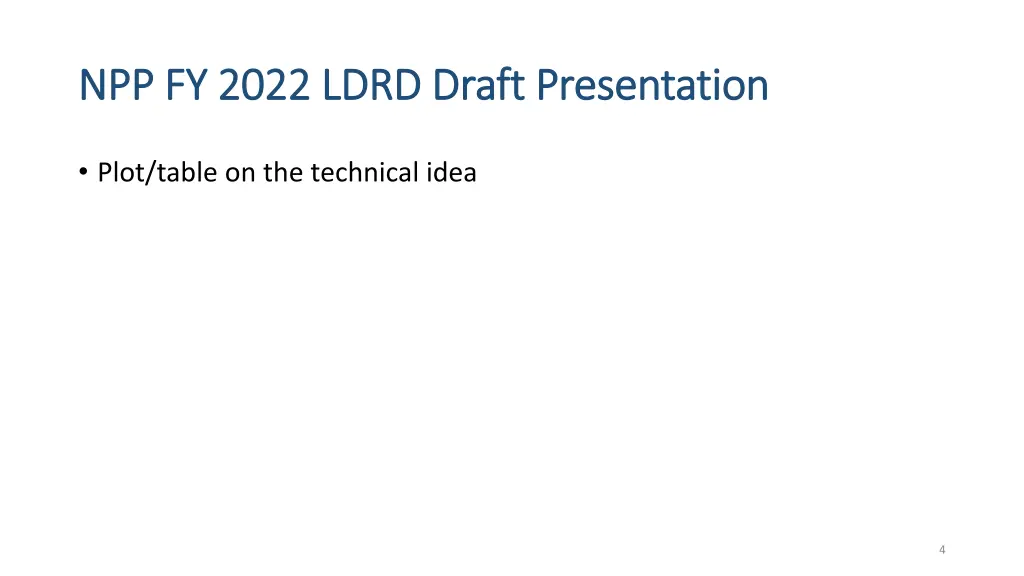 npp fy 2022 ldrd draft presentation npp fy 2022