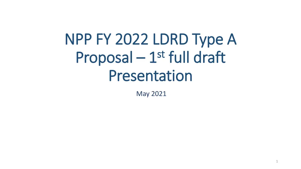 npp fy 2022 ldrd type a npp fy 2022 ldrd type