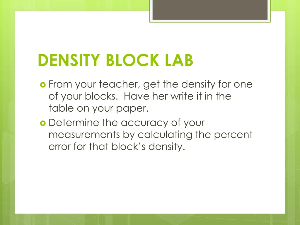 density block lab 4