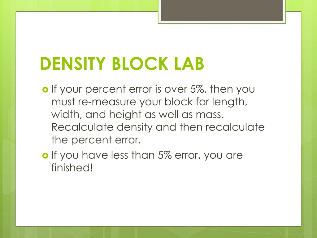 density block lab 5