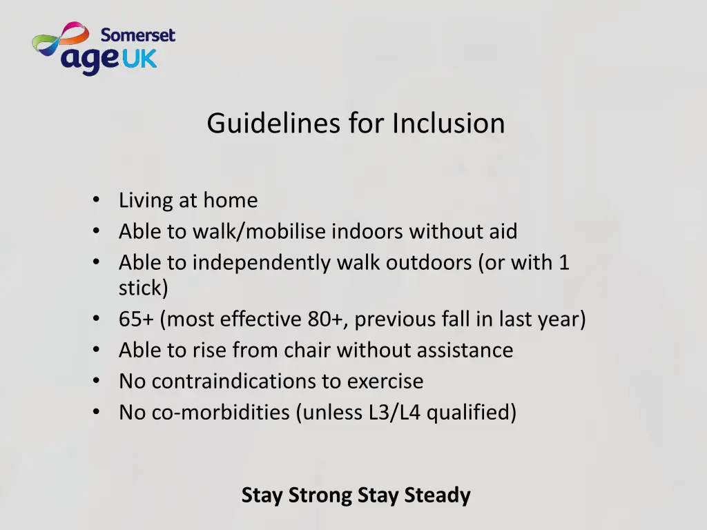 guidelines for inclusion