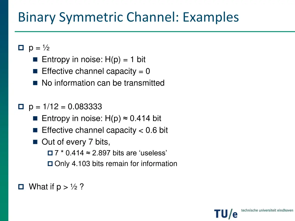 binary symmetric channel examples