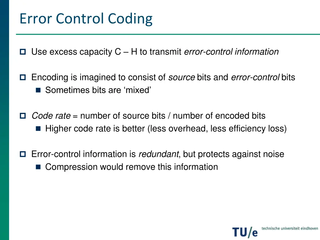 error control coding
