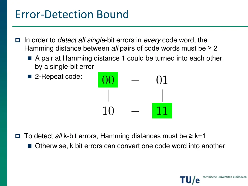 error detection bound