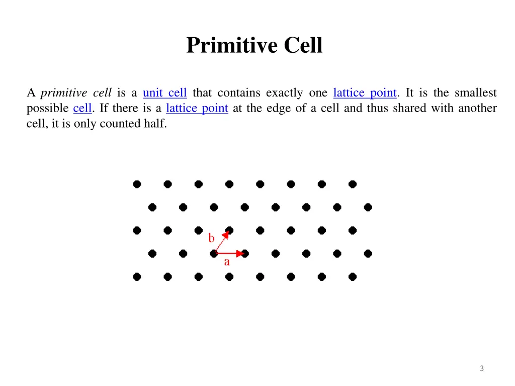 primitive cell