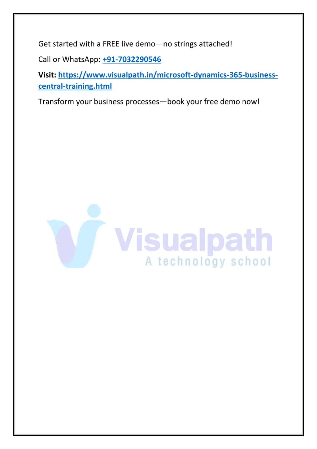 get started with a free live demo no strings