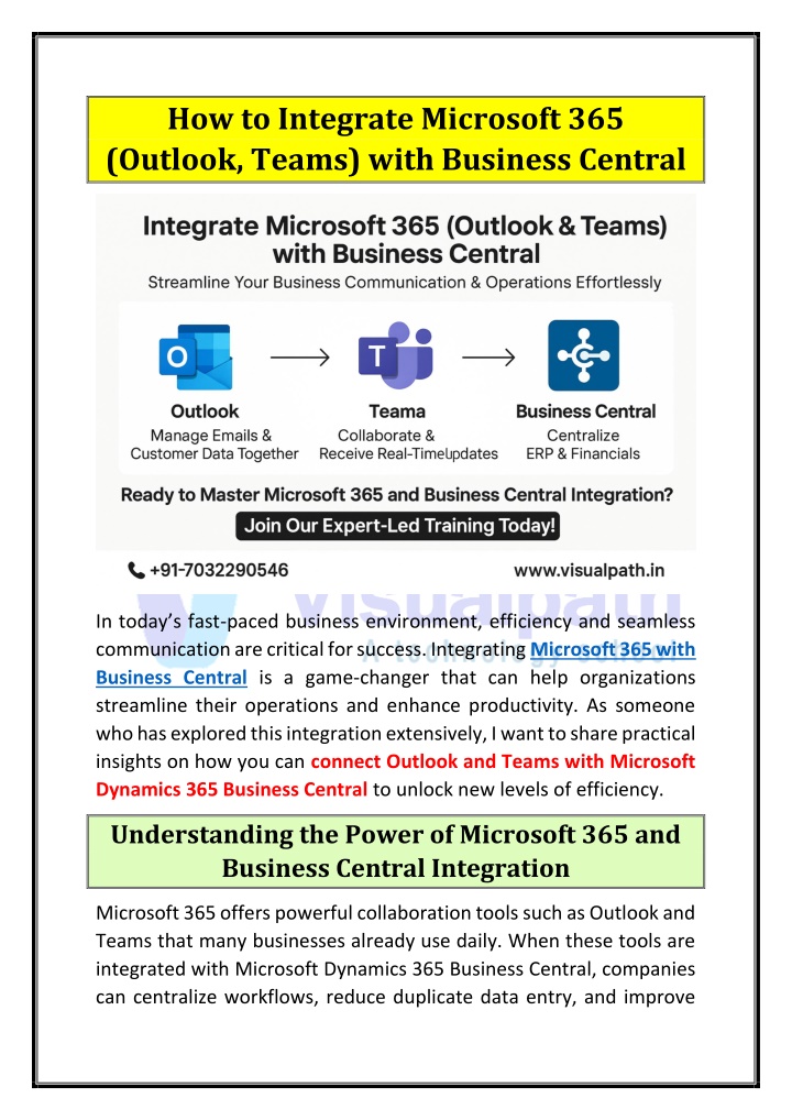 how to integrate microsoft 365 outlook teams with