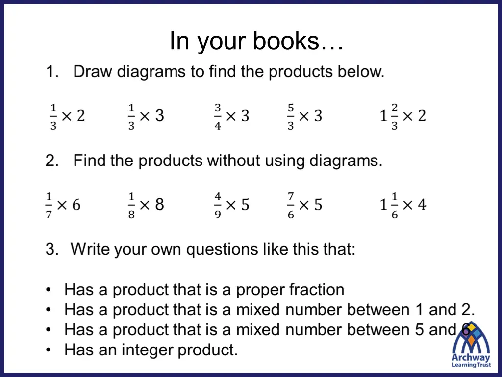in your books