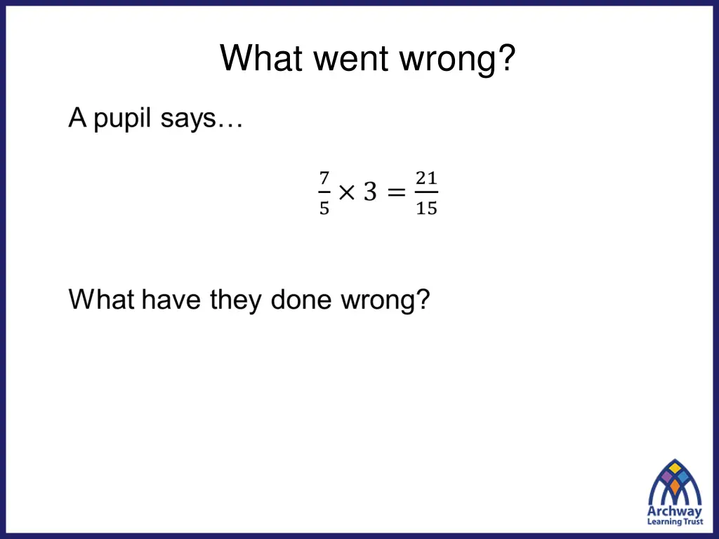 what went wrong