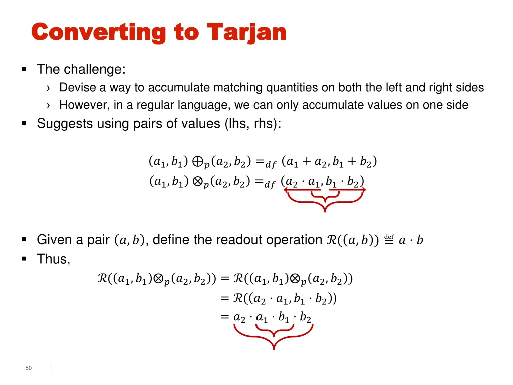 converting to converting to tarjan 1