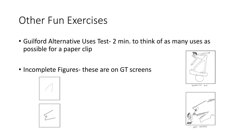 other fun exercises