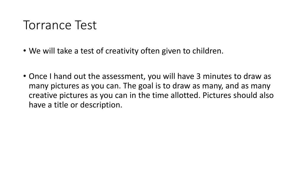 torrance test