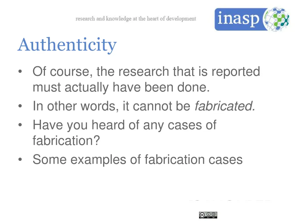 authenticity