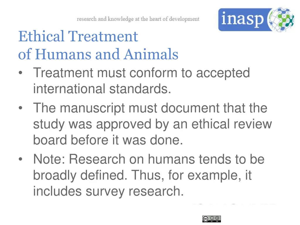 ethical treatment of humans and animals treatment